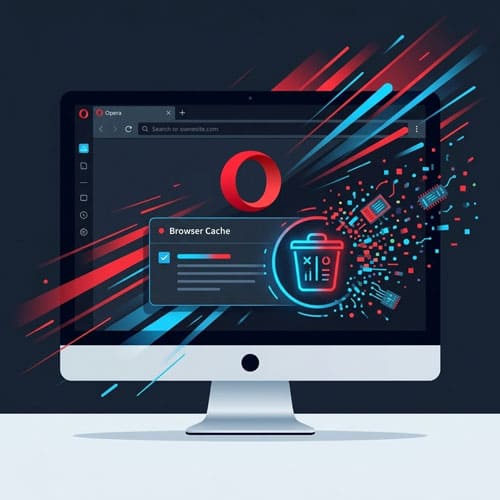 Как очистить кэш в Opera