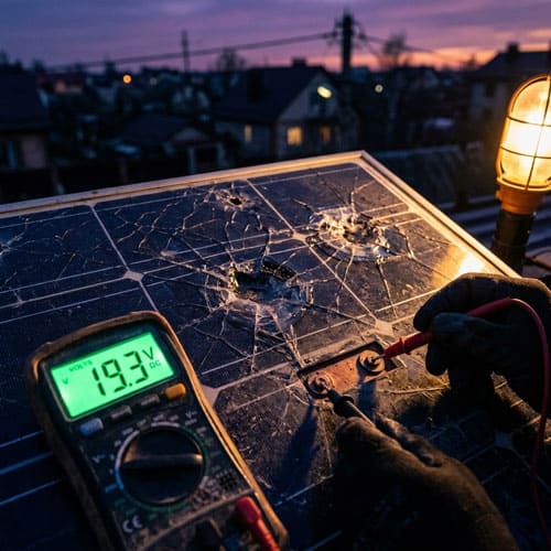 Реставрация солнечных панелей после повреждений