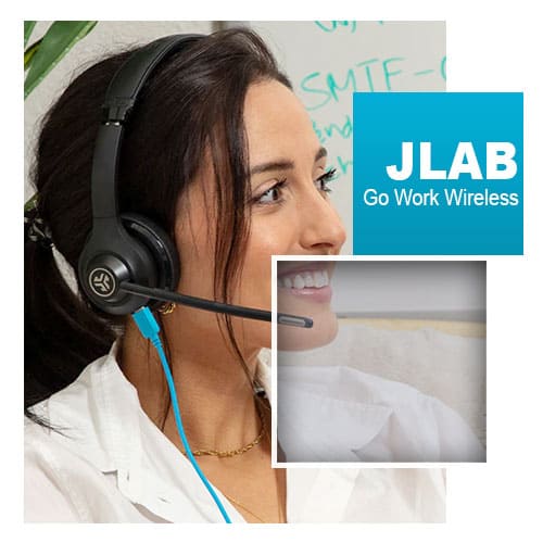 JLab Go Work Wireless On-Ear Headset