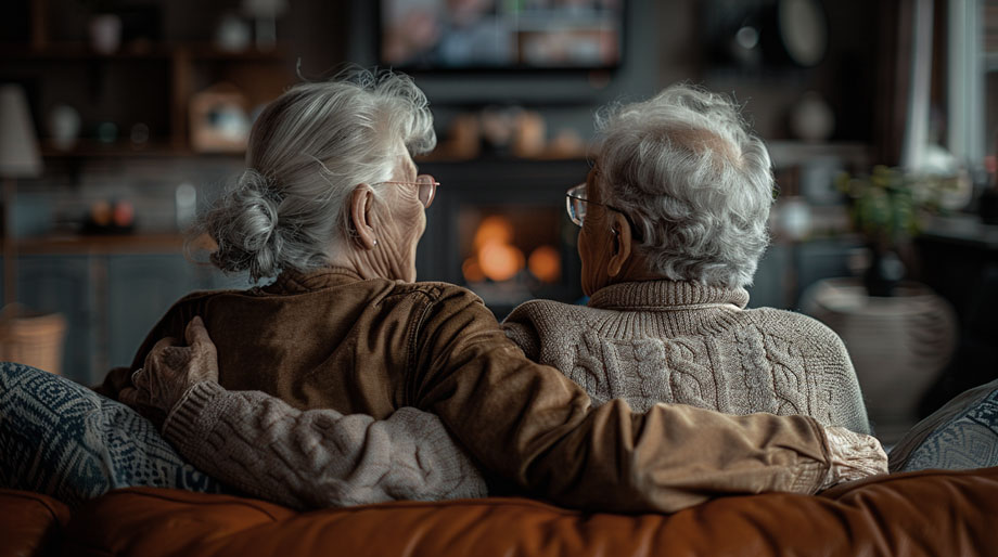 пенсионеры смотрят эфирное ТВ на тюнер т2