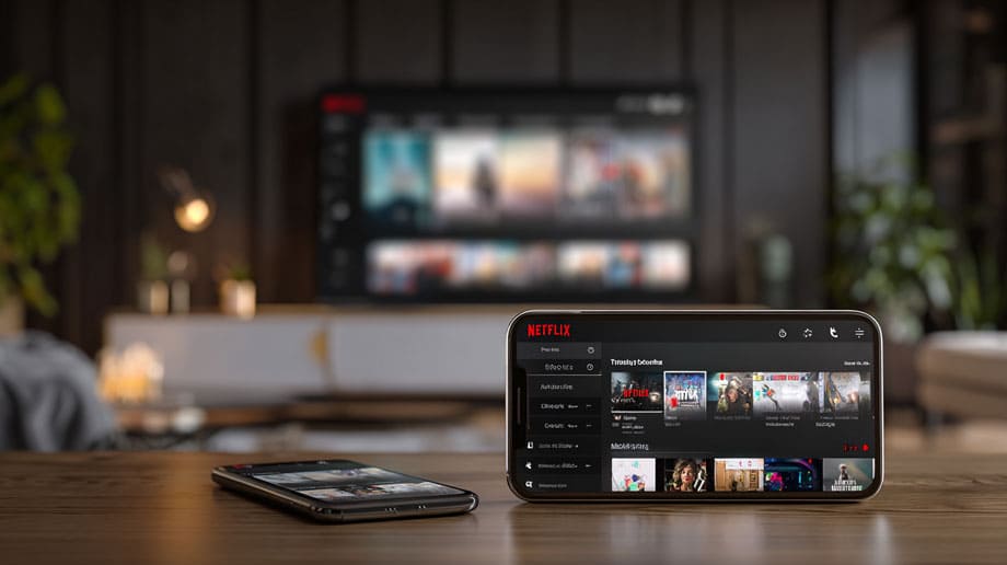 трансляция контента из мобильных приложений Netflix