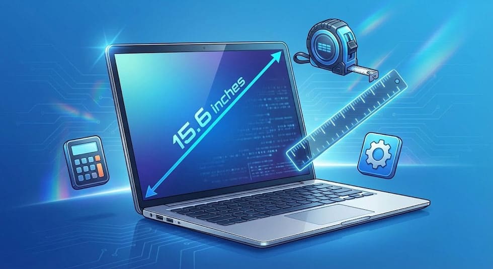 Как узнать диагональ экрана ноутбука