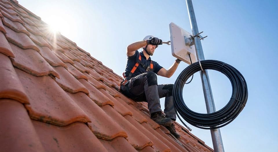 монтаж зовнішньої антени