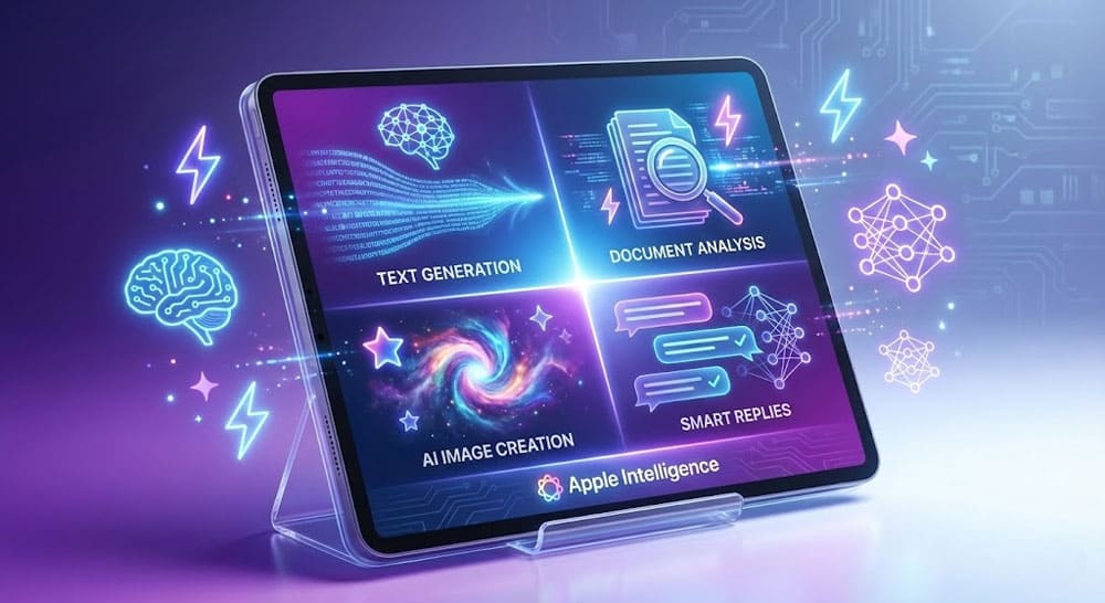 Apple Intelligence на iPad 2026 - функції штучного інтелекту для генерації контенту та аналізу