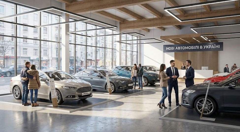 продажи новых авто в Украине