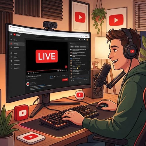 прямые трансляции на YouTube