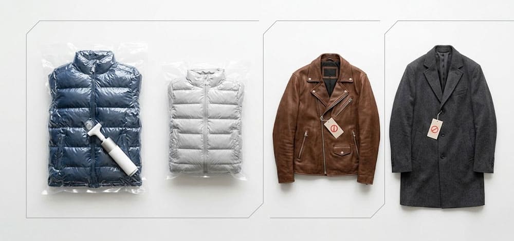 Хранение курточки в вакуумных пакетах