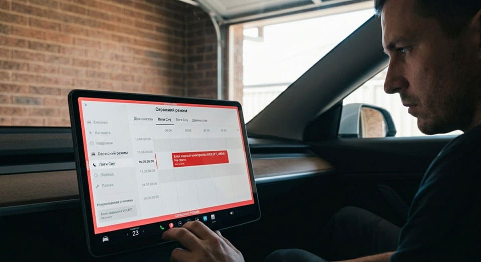 Перегляд у Сервісному режимі Логів Сну (Sleep Logs)