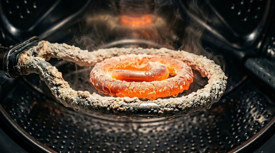 накип на ТЕНі пральної машини